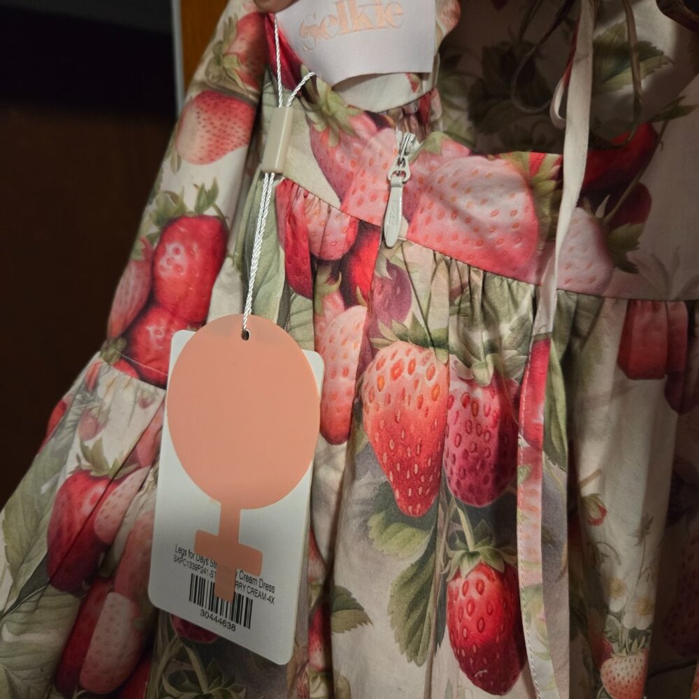 Selkie Legs For Days Strawberry Cream dress - size 4x - Picture 2 of 3
